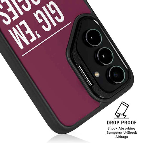 Texas A&M University Gig Em Aggies Galaxy S24 FE Kickstand Case
